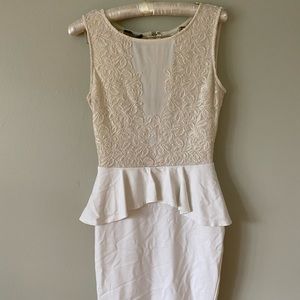 Bebe Ivory dress